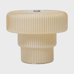Ferm Living Ripple draagbare tafellamp 10 cm Oat