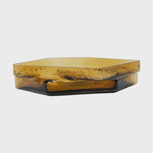 Ferm Living Muro centrepiece Gerecycled amber
