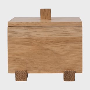 Ferm Living Moku doos Onbehandeld eiken, 10x11x9,5 cm