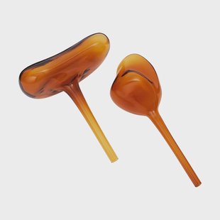 Ferm Living Mercury waterbol 2-delig Amber, 12x18,5 cm