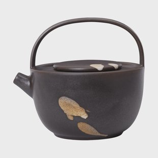 Ferm Living Koyo theepot 0,85 L Donkerbruin-buff