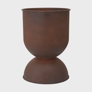 Ferm Living Hourglass bloempot medium Ø40 cm Roest