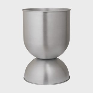 Ferm Living Hourglass bloempot medium Ø40 cm Aluminium
