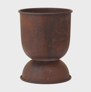 Ferm Living Hourglass bloempot extra small Ø21 cm Roest