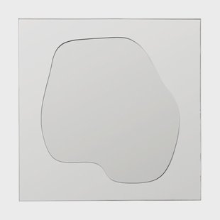 Ferm Living Folia spiegel Zilver, 45 cm