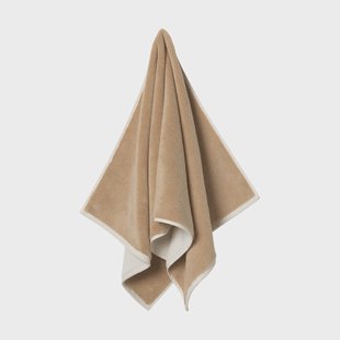 Ferm Living Ekko badhanddoek Cashmere-off-white, 70x140 cm