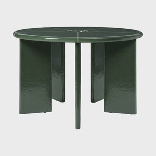 Ferm Living Deya eettafel Donkergroen, Ø120x75 cm