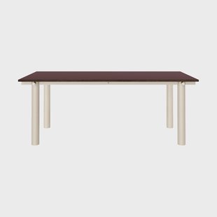 Ferm Living Atura eettafel Light cashmere-burgundy, 90x200 cm