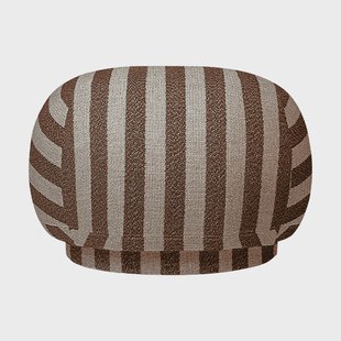 Ferm Living Rico pouf zitpoef Louisiana, Sand-chocolate