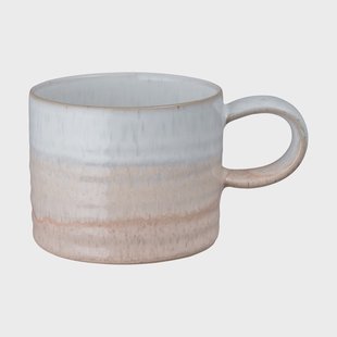Denby Kiln Coral geribbelde mok Koraal-beige, Ø8,5 cm