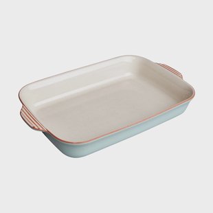 Denby Heritage Pavilion ovenschaal Blauw-beige, large, rechthoekig