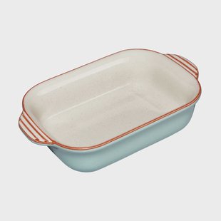 Denby Heritage Pavilion ovenschaal Blauw-beige, small, rechthoekig