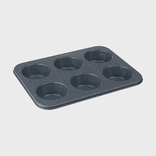 Denby Quantanium Finish muffinvorm Grijs, 6 stuks