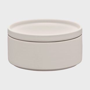 blomus Pilar voorraadpot met deksel Moonbeam, Ø15,5x7,5 cm