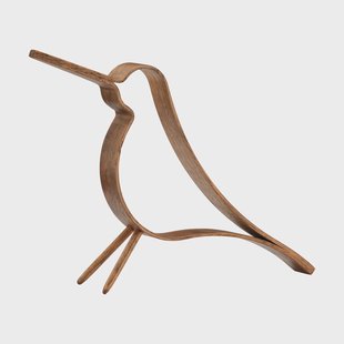 Cooee Design Woody Bird groot Donkergebeitst eiken