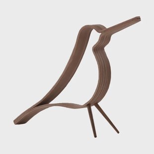 Cooee Design Woody Bird klein Donkergebeitst eiken