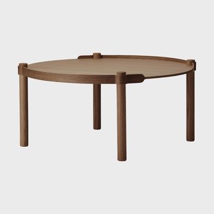 Cooee Design Woody tafel Ø80 cm Donkergebeitst eiken