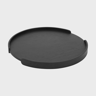 Cooee Design Woody dienblad Zwartgebeitst eiken, Ø35 cm
