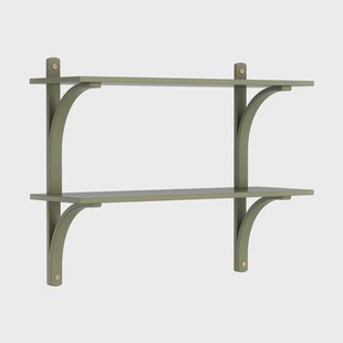 Swedese Levi wandplank Mosgroen-messing,2 planken,90 cm