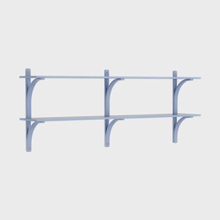 Swedese Levi wandplank Ilke blauw-messing,2 planken,180 cm