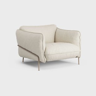 Swedese Continental fauteuil Wave Champagne-nutmeg