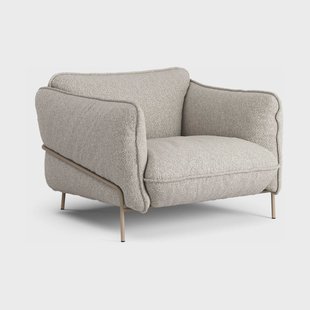 Swedese Continental fauteuil Wave Cobblestone-nutmeg