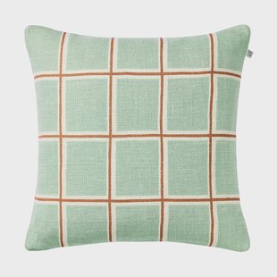 Chhatwal & Jonsson Raha kussenhoes 50x50 cm Aqua-apricot orange