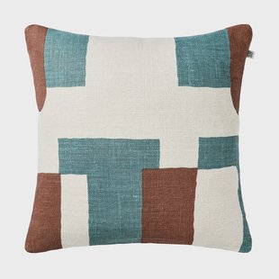 Chhatwal & Jonsson Jay kussenhoes Terracotta-heaven blue, 50x50 cm