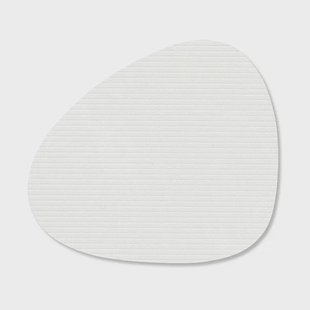 LIND DNA Corduroy onderzetter curve Pure white