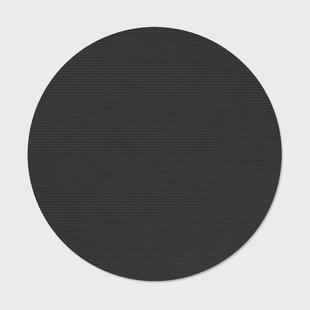 LIND DNA Corduroy placemat Black ink, circle, L
