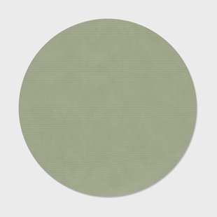 LIND DNA Corduroy placemat Olive green, circle, L