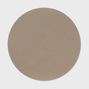LIND DNA Nupo placemat Clay brown, circle, L