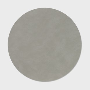LIND DNA Nupo placemat Light grey, circle, L