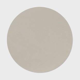 LIND DNA Nupo placemat Oyster white, circle, L