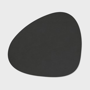 LIND DNA Corduroy placemat curve L Black ink