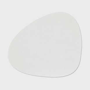 LIND DNA Corduroy placemat curve L Pure white