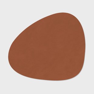 LIND DNA Corduroy placemat curve L Rust