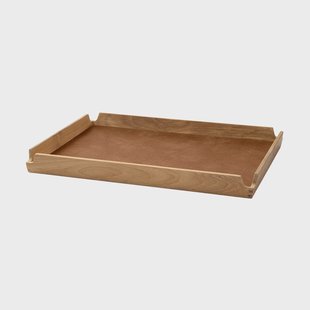LIND DNA Airy teakhouten dienblad square M Nupo nature