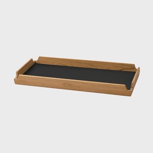 LIND DNA Airy Nupo dienblad Black ink-teak, slim
