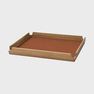 LIND DNA Airy teakhouten dienblad square S Nupo nature