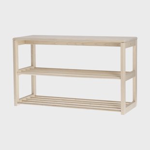 1898 Bäckebo schoenenrek met zit Berken,80×48×30 cm