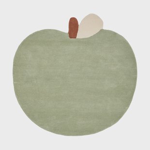 Ferm Living Apple getuft vloerkleed Tea Green, 110x110 cm
