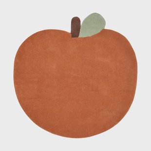 Ferm Living Apple getuft vloerkleed Brown Clay, 110x110 cm