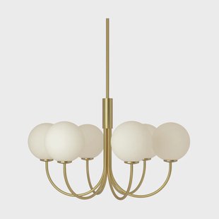 Herstal Ballon kroonluchter Satijnmessing, Ø60 cm
