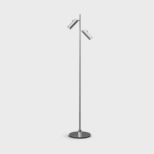 Herstal Pipeline vloerlamp Chroom-dubbel