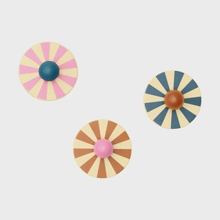 Kid's Concept Circus haak 3-delig Multi, Ø10x4,4 cm