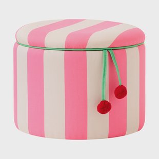Kid's Concept Cilinder zitpoef met opbergruimte Roze, Ø40x30,5 cm
