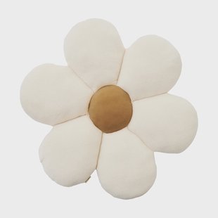 Kid's Concept Bloem vloerkussen Naturelwit, Ø100x15 cm