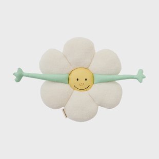 Kid's Concept Bloem kussen Wit-groen-geel