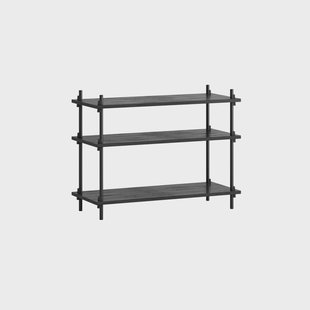 MOEBE Shelving System classic plankenkast Zwart, 86x65x35 cm, S.65.1.A